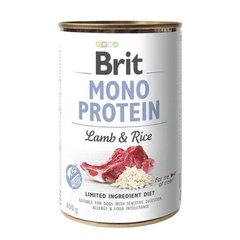 Brit (Брит) Mono Protein Lamb & Rice - Консервы для собак с ягненком и рисом 400 г