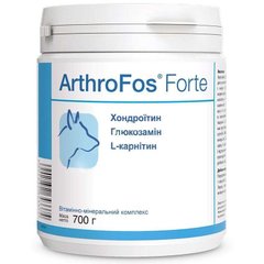 Dolfos (Дольфос) ArthroFos Forte - Витаминно-минеральный комплекс АртроФос Форте для восстановления суставов у собак с глюкозамином и хондроитином 700 г