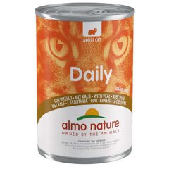 Almo Nature (Альмо Натюр) Daily Cat Adult Veal - Полнорационный консервированный корм с телятиной для взрослых кошек 400 г