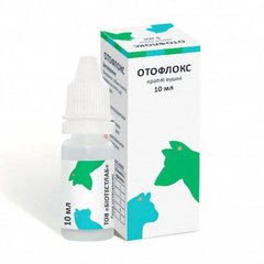 BioTestLab (БіоТестЛаб) Вушні краплі Отофлокс противопаразитарні, протизапальні для собак і котів 10 мл