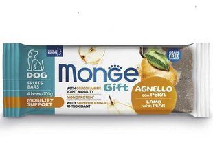 Monge (Монж) Gift Dog Mobility support Pork with Pear - Лакомства Батончики с ягненком и грушей для собак, 100 г / 4 шт.