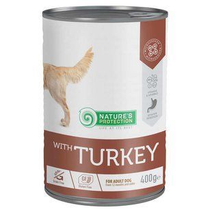 Nature's Protection (Нейчерз Протекшн) Adult Turkey - Консервований корм з індичкою для собак, 400 г