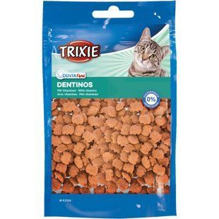 Trixie (Тріксі) Denta Fun Dentinos - Ласощі для котів спеціальної форми для чищення зубів та міжзубних просторів 50 г