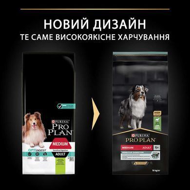Purina Pro Plan (Пурина Про План) Medium Sensitive Digestion Adult &ndash; Сухой корм с ягнёнком для взрослых собак средних пород, 3 кг