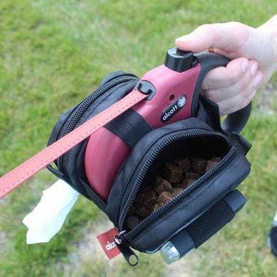 Alcott (Алкотт) Retractable Leash Luggage - Переносная сумка для поводков-рулеток с отсеком для лакомств Small Черный