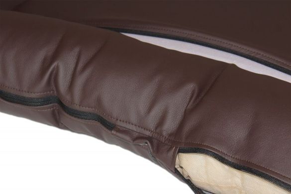 Haustier Лежак-понтон для собак Chocolate з екошкіри - M