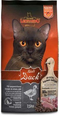 Leonardo (Леонардо) Adult Duck - Сухий корм з качкою для котів, 7,5 кг