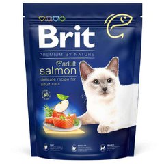 Brit Premium (Брит Премиум) by Nature Cat Adult Salmon - Сухой корм с лососем для взрослых котов всех пород 300 г