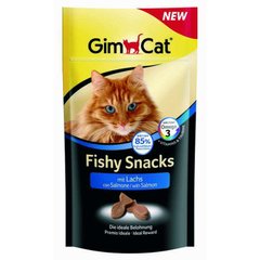 GimСat (ДжимКэт) Fishy Snacks - Лакомство с лососем и таурином для котов 35 г