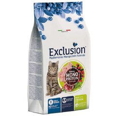 Exclusion (Ексклюжн) Noble Grain Cat Adult Chicken - Монопротеїновий сухий корм з куркою для дорослих котів всіх порід віком від 12 місяців 300 г