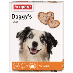 Beaphar (Беафар) Doggys Liver - Вітаміни для дорослих собак 75 шт.
