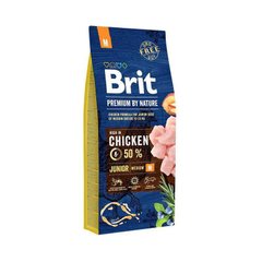 Brit Premium (Бріт Преміум) by Nature JUNIOR M - Сухий корм з куркою для цуценят і молодих собак середніх порід 1 кг