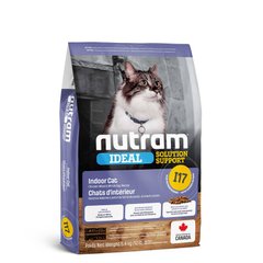 Nutram (Нутрам) I17 Ideal Solution Support Indoor Cat - Сухий корм з куркою для дорослих вибагливих котів 340 г