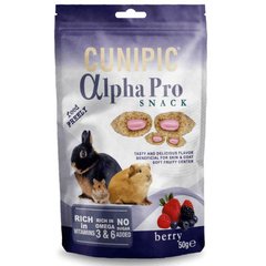 Cunipic (Кунипик) Alpha Pro Forest Fruits for Rabbits and Rodents - Снеки для грызунов подушки лесные фрукты с кремовой начинкой 50 г