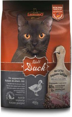 Leonardo (Леонардо) Adult Duck - Сухий корм з качкою для котів, 7,5 кг