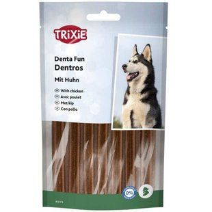 Trixie (Тріксі) Denta Fun Dentros Chicken - Ласощі палички для очищення зубів з куркою для собак, 180 г (7 шт./уп.)