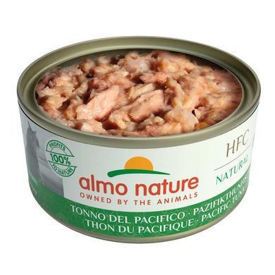 Almo Nature (Альмо Натюр) HFC Natural Adult Cat Pacific Ocean Tuna - Консервований корм з тихоокеанським тунцем для дорослих котів (шматочки в желе) 70 г
