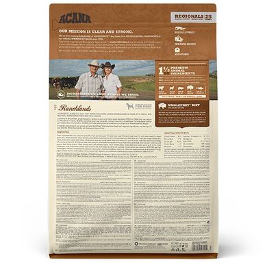 Acana (Акана) Ranchlands Recipe – Сухий корм з червоним м'ясом і рибою для собак різних порід на всіх стадіях життя 11,4 кг