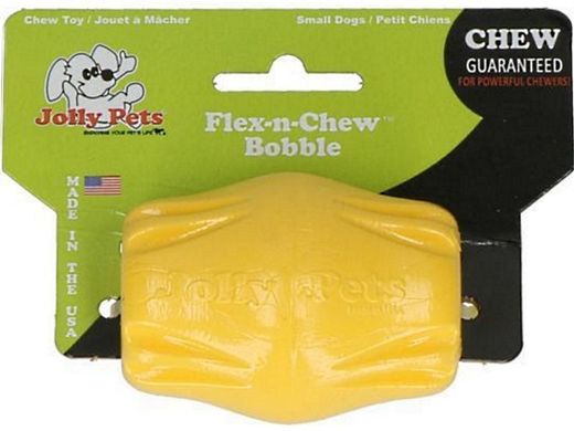 Jolly Pets (Джоллі Петс) FLEX-N-CHEW BOBBLE – Іграшка для ласощів Джоллі Боббл для собак 7,5 см Жовтий