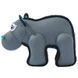 M-Pets (М-Петс) Mega Hippopotamus - Іграшка Гіпопотам для собак, 27х12х20 см