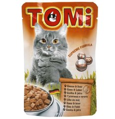 TOMi (Томи) Goose & Liver - Консервированный корм с гусятиной и печенью для котов 100 г