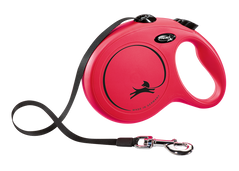Flexi (Флексі) New Classic L - Повідець-рулетка для собак, стрічка (8 м, до 50 кг) L Червоний