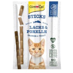 GimСat (ДжимКет) Sticks - Смаколик з лососем та фореллю для котів 20 г