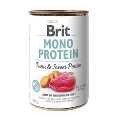 Brit (Брит) Mono Protein Tuna & Sweet Potato - Консервы для собак с тунцом и сладким картофелем 400 г
