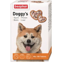 Beaphar (Беафар) Doggys Mix Taurin + Protein + Liver - Ласощі вітамінізовані для собак 180 шт./уп.