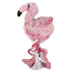 Flamingo (Фламинго) Andes - мягкая игрушка фламинго с пищалкой для собак 25 см