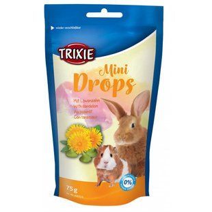 Trixie (Трикси) Mini Drops - Лакомство для грызунов мини дропсы с одуванчиком 75 г