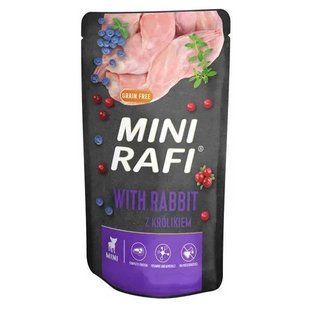 Rafi (Рафі) Mini Dog with Rabbit - Вологий корм з кроликом для дорослих собак маленьких порід, 150 г
