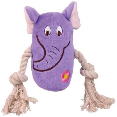 Trixie (Тріксі) Іграшка-сквікер плюшева на мотузці для собак 13 см