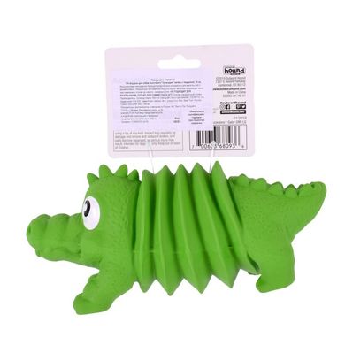 Outward Hound (Аутвард Хаунд) Accordionz Gator - Игрушка для собак Крокодил-аккордеон 8,5х16,5х10 см Зеленый