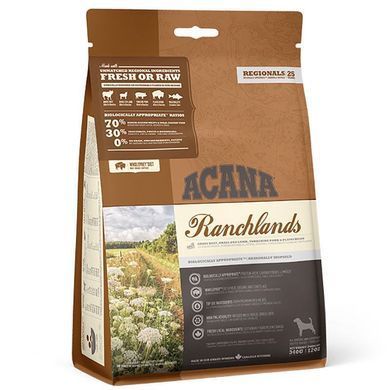 Acana (Акана) Ranchlands Recipe &ndash; Сухий корм з червоним м'ясом і рибою для собак різних порід на всіх стадіях життя, 6 кг