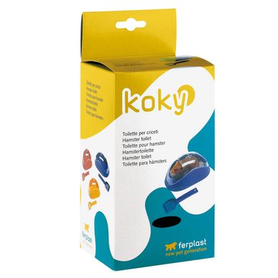 Ferplast (Ферпласт) Koky Hamster Toilet - Туалет для хомяков с лопаткой 18х10,2х8,3 см