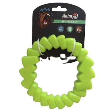 AnimAll (ЕнімАлл) GrizZzly - Іграшка для ласощів в формі кільця 16,5х16,5х4,2 см Зелений
