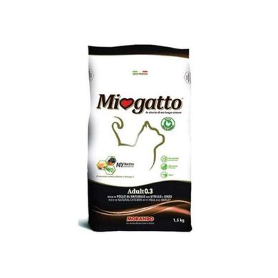 Morando (Морандо) Miogatto Adult 0.3 Veal - Сухой корм с телятиной и ячменем для взрослых котов 400 г