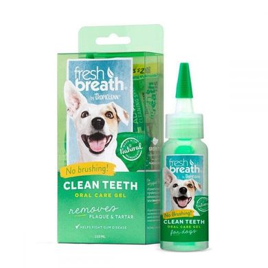 TropiClean (Тропіклін) Clean Teeth Gel Box - Гель для чищення зубів з екстрактом зеленого чаю для собак 118 мл