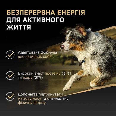 Purina Pro Plan (Пурина Про План) &ndash; Сухой полнорационный корм с курицей для взрослых активных и рабочих собак всех размеров, 14 кг