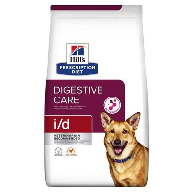 Hill's (Хіллс) Prescription Diet i/d Digestive (ActivBiome+)- Корм-дієта для собак з куркою та інноваційною сумішшю пребіотичних харчових волокон, підтримка здоров'я ШКТ 1,5 кг New!