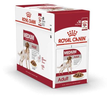 Royal Canin (Роял Канин) Medium Adult - Влажный корм для взрослых собак средних пород (кусочки в соусе) 140 г