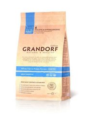 Grandorf (Грандорф) Holistic White Fish&Brown Rice - Сухой корм с белой рыбой и коричневым рисом для котов с чувствительным пищеварением 400 г