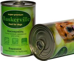 Baskerville (Баскервиль) Консервы с бараниной, картошкой и тыквой для собак 400 г
