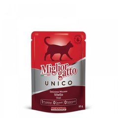 Morando (Морандо) Migliorgatto Unico Veal - Консервований корм з телятиною для дорослих котів 85 г