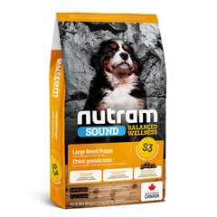 Nutram (Нутрам) S3 Sound Balanced Wellness Puppy Large Breed - Сухой корм с курицей для щенков крупных пород 11,4 кг