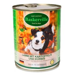 Baskerville (Баскервиль) Консервы с бараниной, картошкой и тыквой для собак 400 г