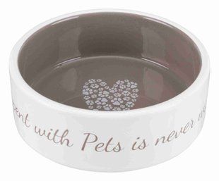 Trixie (Тріксі) Pet's Home &ndash; Миска керамічна з малюнком для собак 300 мл Коричневий