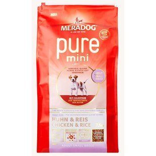 Mera (Мера) Dog Pure Mini Adult - Сухий корм для дорослих собак-алергіків дрібних порід з куркою і рисом 300 г