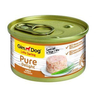 GimDog (ДжимДог) LITTLE DARLING Pure Delight - Консервы для собак с курицей 85 г